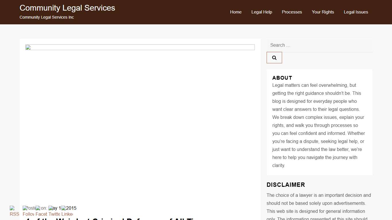 4 of the Weirdest Criminal Defenses of All Time